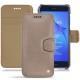 Housse cuir Huawei P8 Lite (2017) - Taupe vintage ( Pantone 7530C ) 