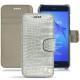 Huawei P8 Lite (2017) leather case - Crocodile milk