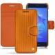 Huawei P8 Lite (2017) leather case - Abaca arancio
