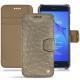 Housse cuir Huawei P8 Lite (2017) - Autruche desert