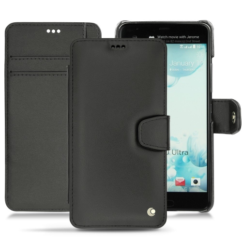 HTC U Ultra leather case - Noir ( Nappa - Black ) 