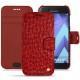 Samsung Galaxy A5 (2017) leather case - Autruche ciliegia
