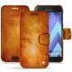 Samsung Galaxy A5 (2017) leather case - Orange Patine