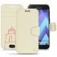 Custodia in pelle Samsung Galaxy A5 (2017) - Blanc escumo