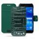 Custodia in pelle Samsung Galaxy A3 (2017) - Crocodile pino