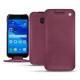 Samsung Galaxy A3 (2017) leather case - Prune vintage ( Pantone 512C ) 