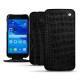Housse cuir Samsung Galaxy A3 (2017) - Crocodile nero
