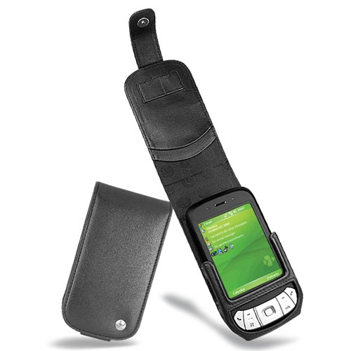 Custodia in pelle HTC P4350 - HTC Herald - Noir ( Nappa - Black ) 