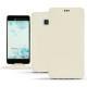 HTC U Ultra leather case - Blanc PU