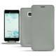 Custodia in pelle HTC U Ultra - Gris PU