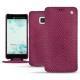 Custodia in pelle HTC U Ultra - Serpent ciclamino