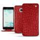 Custodia in pelle HTC U Ultra - Autruche ciliegia