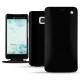 Capa em pele HTC U Ultra - Onyx ( Bologna Hi Gloss - Black ) 