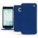 Custodia in pelle HTC U Ultra - Bleu océan ( Nappa - Pantone 293C ) 