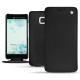 Housse cuir HTC U Ultra - Negre poudro