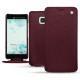 Custodia in pelle HTC U Ultra - Lie de vin ( Pantone 5115C ) 