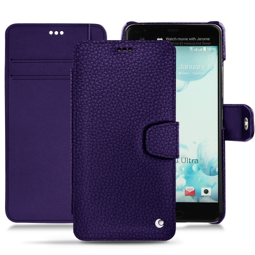 Capa em pele HTC U UltraCobalt ( Pantone #2b253f ) 