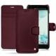 Custodia in pelle HTC U Ultra - Lie de vin ( Pantone 5115C ) 