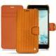 Custodia in pelle HTC U Ultra - Abaca arancio