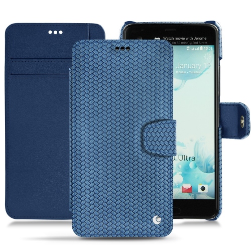 硬质真皮保护套 HTC U UltraAbaca ishia ( Pantone #395775 ) 