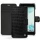 Housse cuir HTC U Ultra - Crocodile nero