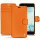 Lederschutzhülle HTC U Ultra - Orange fluo