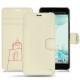 Housse cuir HTC U Ultra - Blanc escumo