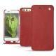 Housse cuir Huawei P10 - Cerise vintage ( Pantone 185C ) 