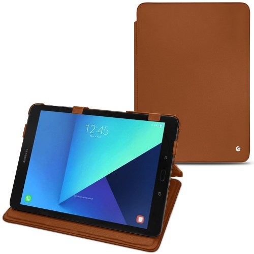 가죽 커버 Samsung Galaxy Tab S3 9.7Marron ( Nappa - Pantone #8B4720 ) 