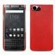 Coque cuir Blackberry Keyone - Tomate ( Pantone 187C ) 