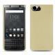 Capa em pele Blackberry Keyone - Beige PU