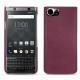 Coque cuir Blackberry Keyone - Prune vintage ( Pantone 512C ) 