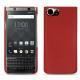 Coque cuir Blackberry Keyone - Rouge ( Nappa - Pantone 199C ) 