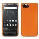 Coque cuir Blackberry Keyone - Orange fluo