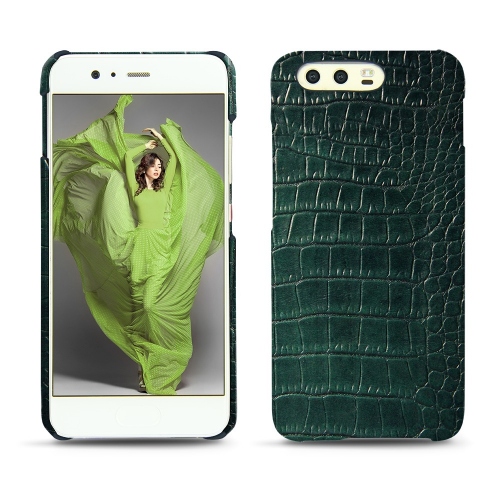가죽 커버 Huawei P10Crocodile pino ( Pantone #173F35 ) 