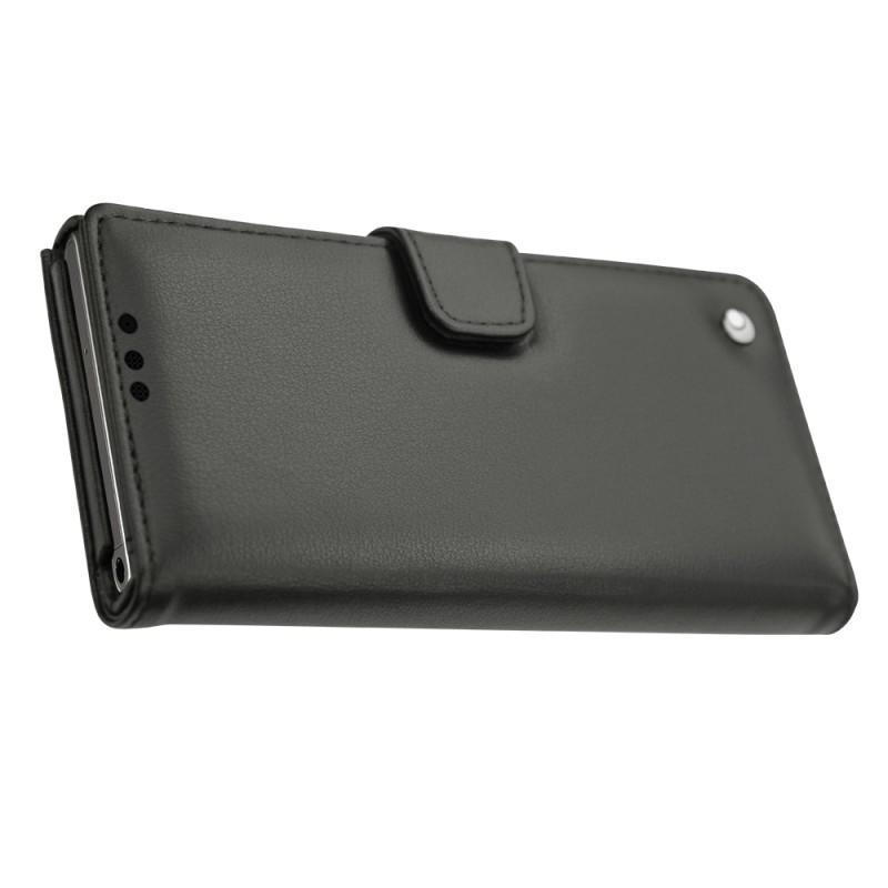 Capa em pele Blackberry Keyone