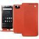 Housse cuir Blackberry Keyone - Papaye ( Pantone 180C ) 