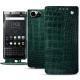Housse cuir Blackberry Keyone - Crocodile pino