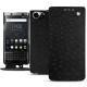 Custodia in pelle Blackberry Keyone - Autruche nero