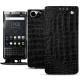 Capa em pele Blackberry Keyone - Crocodile nero