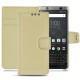 Custodia in pelle Blackberry Keyone - Beige PU