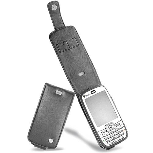 Funda de piel HTC S710 - HTC Vox  - Noir ( Nappa - Black ) 