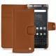 Capa em pele Blackberry Keyone - Marron ( Nappa - Pantone 1615C ) 