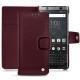 Capa em pele Blackberry Keyone - Lie de vin ( Pantone 5115C ) 