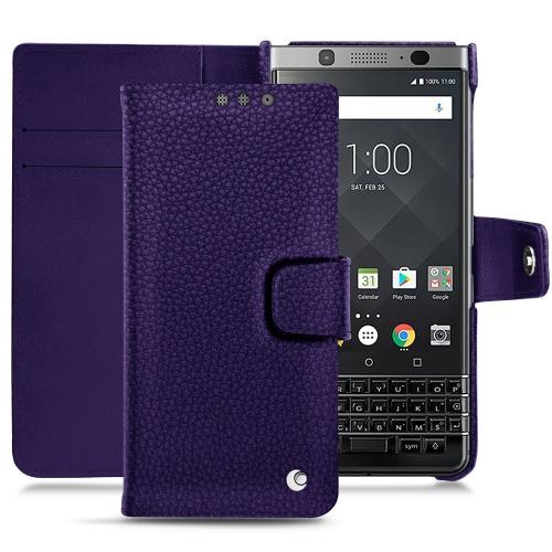 Lederschutzhülle Blackberry Keyone Cobalt ( Pantone #2b253f ) 