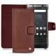 Housse cuir Blackberry Keyone - Passion vintage ( Glutton - Red ) 
