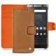 Funda de piel Blackberry Keyone - Mandarine vintage ( Pantone 165C ) 