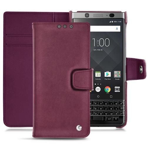Blackberry Keyone leather casePrune vintage ( Pantone #612434 ) 