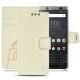 Capa em pele Blackberry Keyone - Blanc escumo