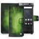 Housse cuir Blackberry Keyone - Vert Patine